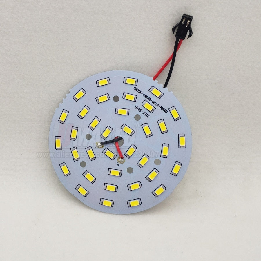 Brightness leds Light 3W 5W 7W 9W 12W 15W 18W 20W 24W SMD5730 Board Led Lamp Panel weld connector For Ceiling bulb downlight DIY