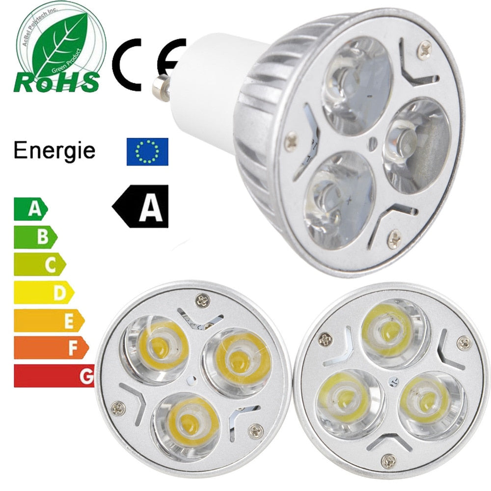 GU10 3W LED Energy-saving spotlight downlight household light bulb 85-265V white/warm white/red/yellow/blue/green home lighting