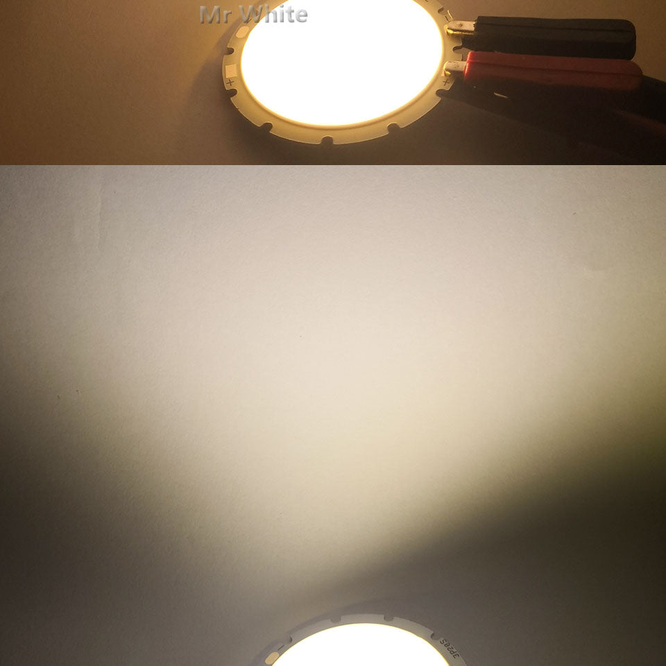 LED 49mm 42mm round LED COB Light Source Module warm nature white 15W 20W 30W lamp flip chips for downlight