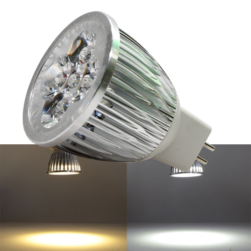 Ampoule MR16 LED Spotlight 5W Ac Dc 12v 24v Super Bright Aluminum Downlight For Home Ceiling Lamp 12 24 Volt High Power 1W Bulb