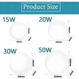 LED Panel Light 50W 30W 20W Led Ceiling Lights Lamp Surface Mounted 220V Round Downlight For Indoor Home Living Room Lighting