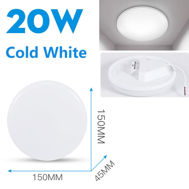 LED Panel Light 50W 30W 20W Led Ceiling Lights Lamp Surface Mounted 220V Round Downlight For Indoor Home Living Room Lighting
