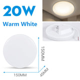 LED Panel Light 50W 30W 20W Led Ceiling Lights Lamp Surface Mounted 220V Round Downlight For Indoor Home Living Room Lighting