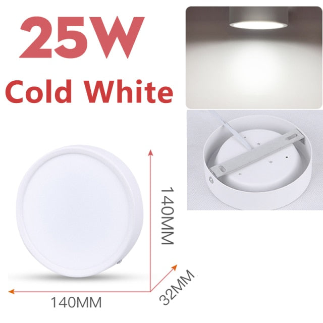 LED Panel Light 50W 30W 20W Led Ceiling Lights Lamp Surface Mounted 220V Round Downlight For Indoor Home Living Room Lighting