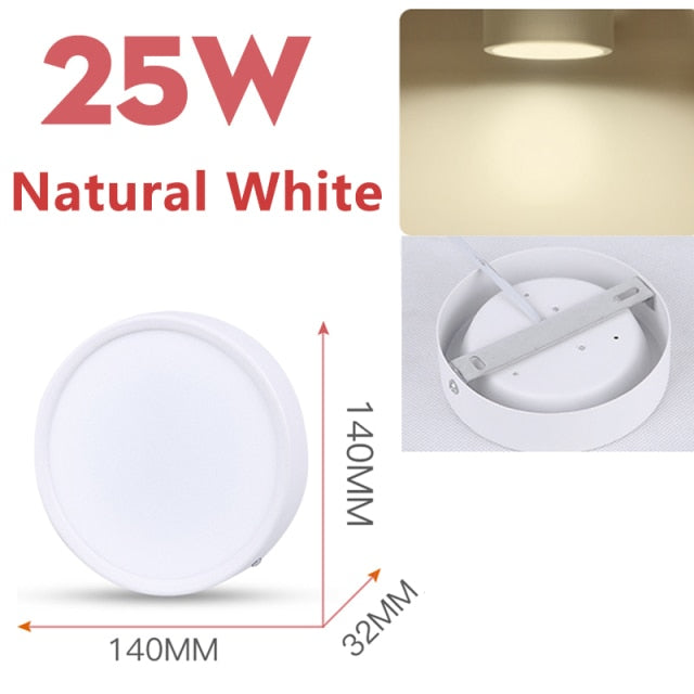 LED Panel Light 50W 30W 20W Led Ceiling Lights Lamp Surface Mounted 220V Round Downlight For Indoor Home Living Room Lighting