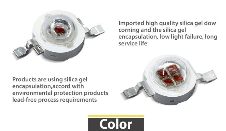 High Power DC 3.2-3.6V 10pcs 1W 3W 5W LED Beads Light Diode LED Chip SMD Warm White For SpotLight Downlight DIY Lamp Bulb