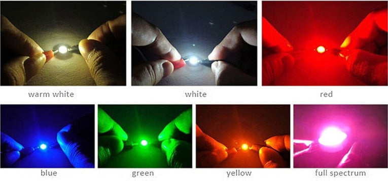 High Power DC 3.2-3.6V 10pcs 1W 3W 5W LED Beads Light Diode LED Chip SMD Warm White For SpotLight Downlight DIY Lamp Bulb