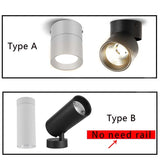 Led Spotlights COB Foco Led Spot Light Lamp Ceiling 10W 20/30W Track Lights Foldable Downlight for Home Shop Clothing Store 220V