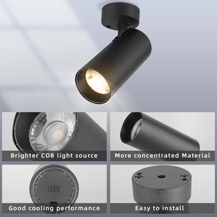 Led Spotlights COB Foco Led Spot Light Lamp Ceiling 10W 20/30W Track Lights Foldable Downlight for Home Shop Clothing Store 220V