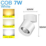 Led Spotlights COB Foco Led Spot Light Lamp Ceiling 10W 20/30W Track Lights Foldable Downlight for Home Shop Clothing Store 220V