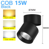 Led Spotlights COB Foco Led Spot Light Lamp Ceiling 10W 20/30W Track Lights Foldable Downlight for Home Shop Clothing Store 220V