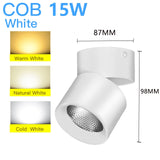 Led Spotlights COB Foco Led Spot Light Lamp Ceiling 10W 20/30W Track Lights Foldable Downlight for Home Shop Clothing Store 220V