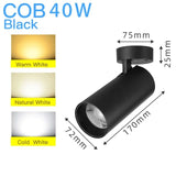 Led Spotlights COB Foco Led Spot Light Lamp Ceiling 10W 20/30W Track Lights Foldable Downlight for Home Shop Clothing Store 220V