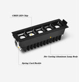 LED downlightStrip dimmable recessed LED ceiling lights, 2w, 4w, 6w 10W, 20W, 30W, AC85 ~ 265V, COB LED downlights, indoor lighti