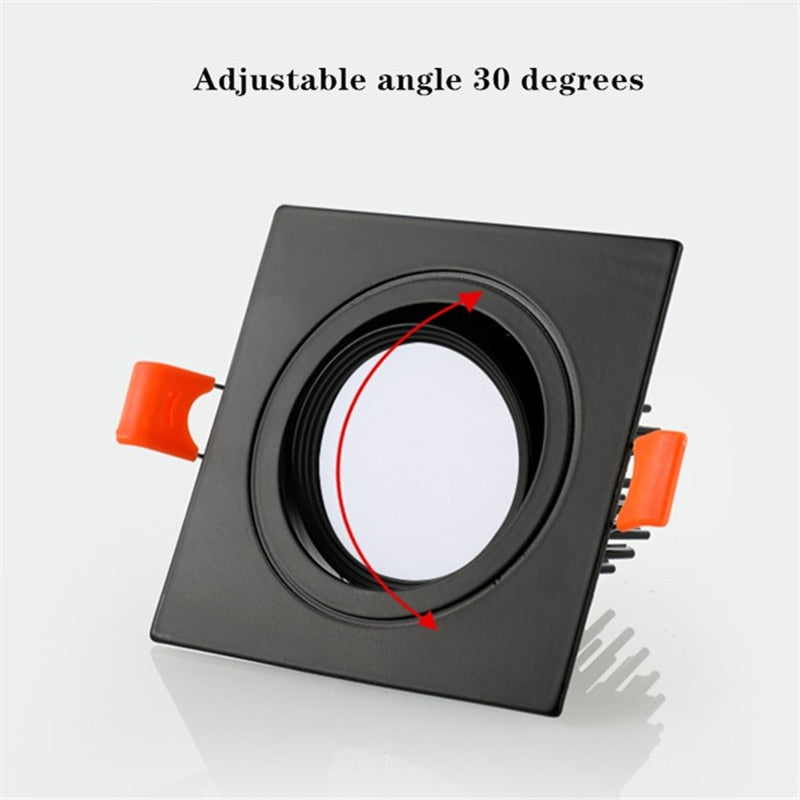 Recessed Square Bright  white black LED Dimmable Downlight COB 7W 9W 12W 14W 18W 24W LED Spot light Ceiling Lamp AC85-265V
