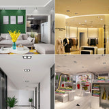 Recessed Square Bright  white black LED Dimmable Downlight COB 7W 9W 12W 14W 18W 24W LED Spot light Ceiling Lamp AC85-265V
