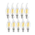 LED Bulb E14 4W/6W Dimmable Edison Retro Filament Candle Light AC220V C35 10pcs Warm/Cold White 360 Degree Energy Saving Lamp