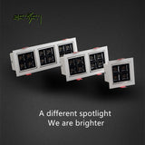 Thick Aluminum Adjustable Angle Recessed LED Spot Lighting 220V 110V Bedroom Kitchen Indoor Downlight 8W 16W 32W Ceiling light