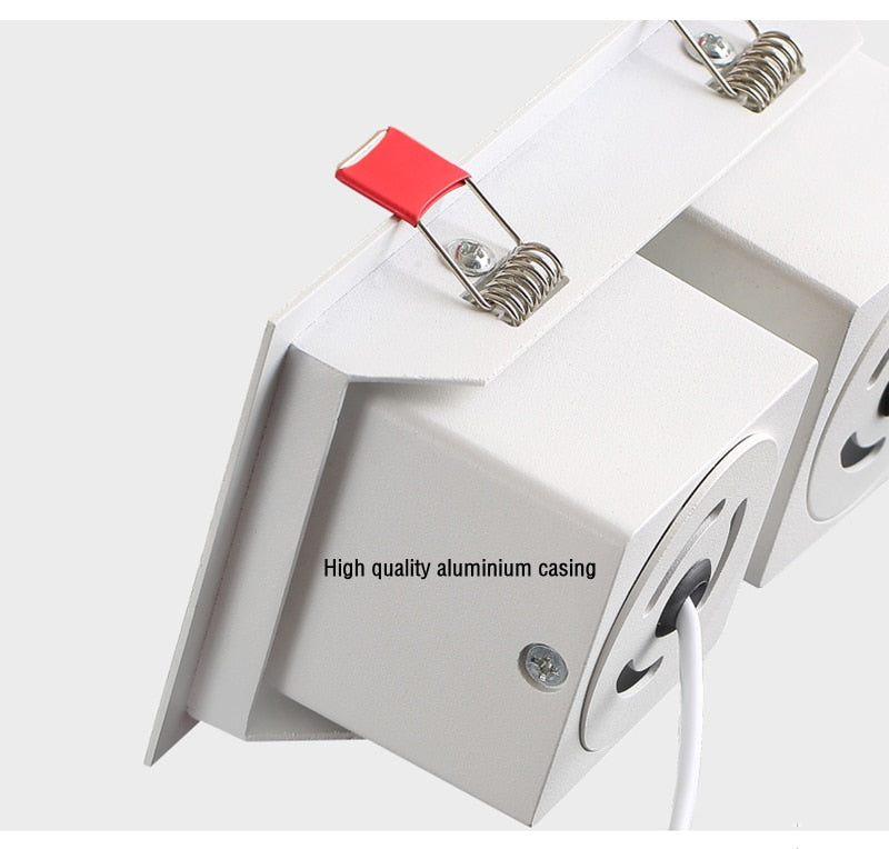 Thick Aluminum Adjustable Angle Recessed LED Spot Lighting 220V 110V Bedroom Kitchen Indoor Downlight 8W 16W 32W Ceiling light