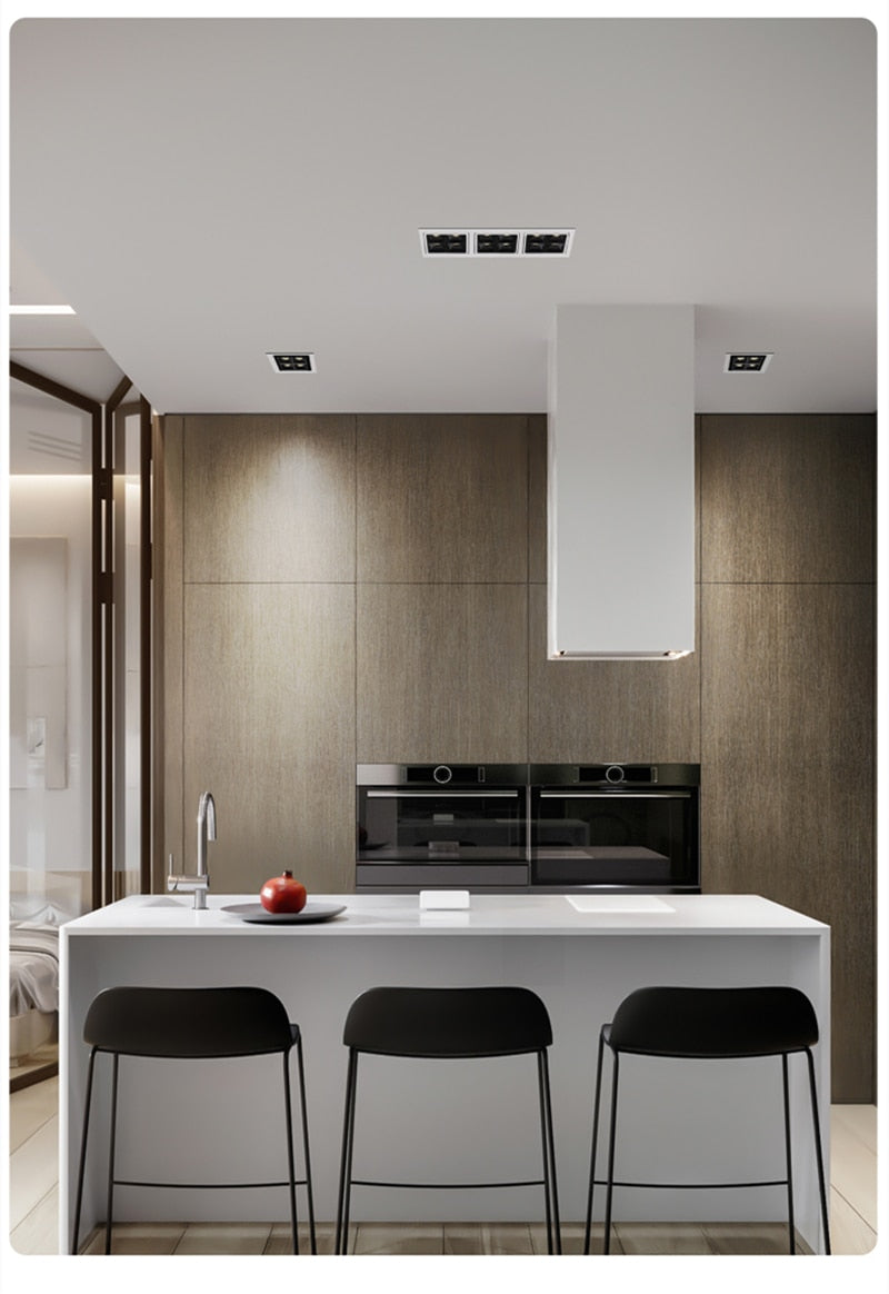 Thick Aluminum Adjustable Angle Recessed LED Spot Lighting 220V 110V Bedroom Kitchen Indoor Downlight 8W 16W 32W Ceiling light