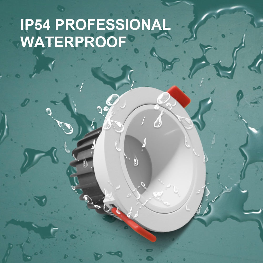 Gledopto Zigbee 3.0 Smart RGBCCT LED Downlight Pro 6W/12W Waterproof Rating IP54 Work With Tuya APP/Voice/RF Remote Control