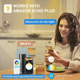 Gledopto Zigbee 3.0 Smart RGBCCT LED Downlight Pro 6W/12W Waterproof Rating IP54 Work With Tuya APP/Voice/RF Remote Control