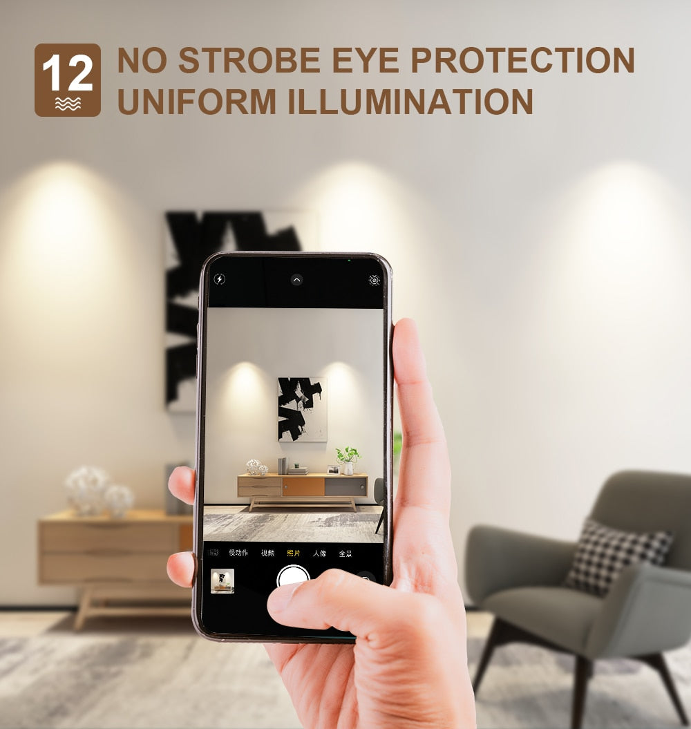 Gledopto Zigbee 3.0 Smart RGBCCT LED Downlight Pro 6W/12W Waterproof Rating IP54 Work With Tuya APP/Voice/RF Remote Control