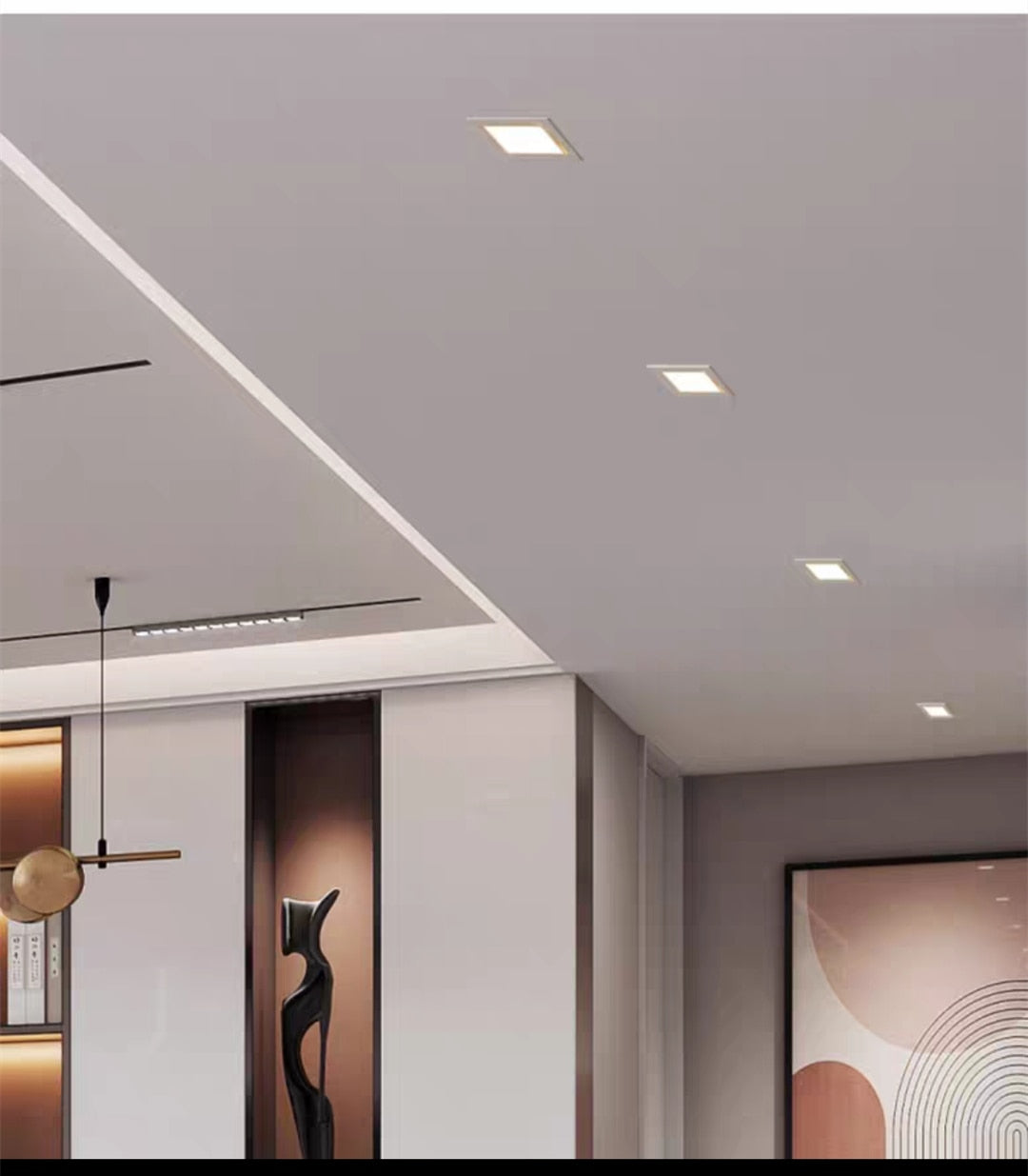 LED downlight adjustable angle ceiling light grille spotlight embedded 7W 14W 21W living room bedroom aisle home lighting