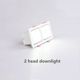 LED downlight adjustable angle ceiling light grille spotlight embedded 7W 14W 21W living room bedroom aisle home lighting