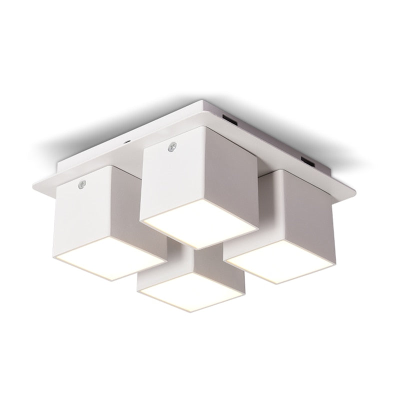 LED downlight Nordic four-head downlight 28W indoor home lighting fixtures adjustable angle ceiling light