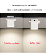 LED downlight Nordic four-head downlight 28W indoor home lighting fixtures adjustable angle ceiling light