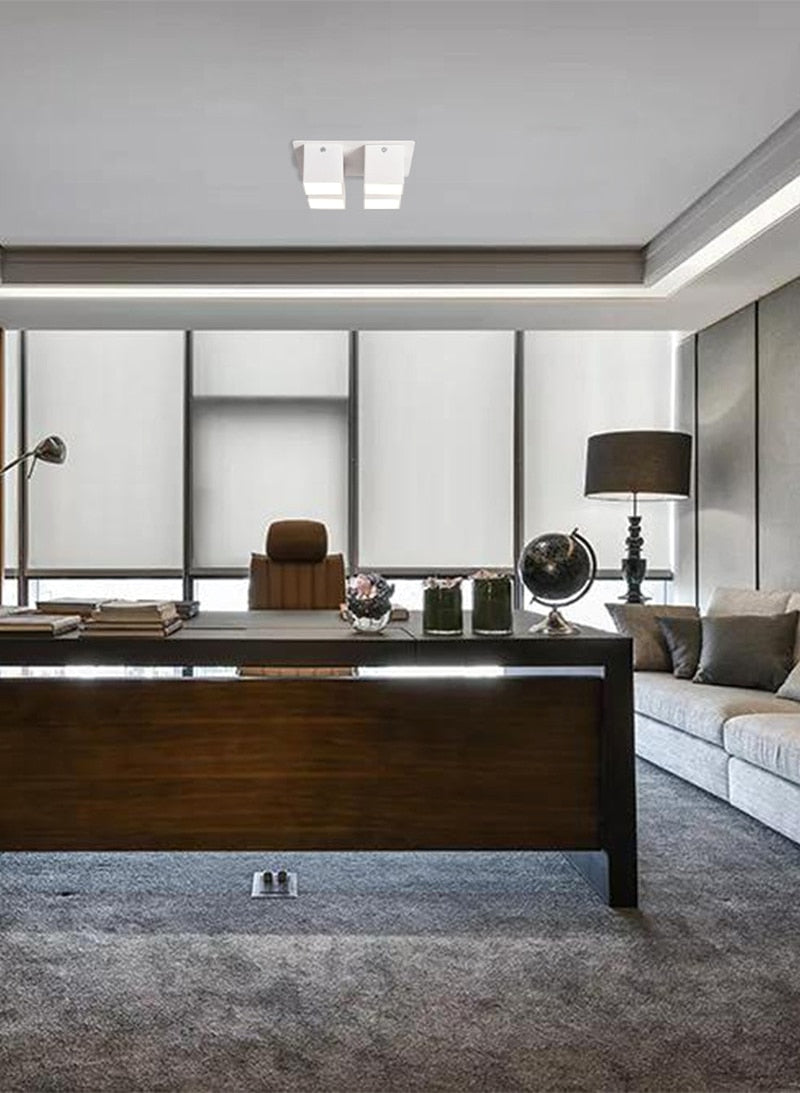 LED downlight Nordic four-head downlight 28W indoor home lighting fixtures adjustable angle ceiling light