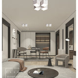 LED downlight Nordic four-head downlight 28W indoor home lighting fixtures adjustable angle ceiling light