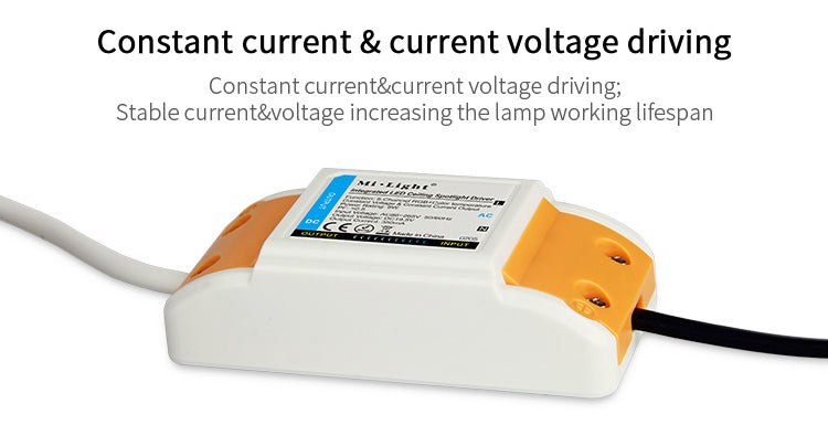 Smart LED Light Miboxer 9W RGB + CCT LED Downlight FUT068 Round AC 100V-240V WiFi Control Brightness Dimmable Angle Adjustable