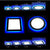 New LED Panel Downlight 10pcs/lot  6W 9W 16W 24W 3 Model LED Lamp Panel Light Ceiling Recessed Lights Indoor Bulb