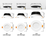 LED downlight smart home ZIGBEE light link RGBCCT led dimmable lamp work with  Ecoh plus SmartThings Voice control LED