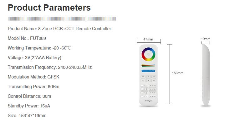 Miboxer LED Downlight 12W RGB CCT FUT066 Round AC 100V-240V Brightness Adjustable Smart LED Living Room Light Bedroom Downlight