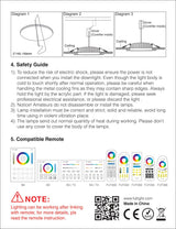 Miboxer LED Downlight 12W RGB CCT FUT066 Round AC 100V-240V Brightness Adjustable Smart LED Living Room Light Bedroom Downlight