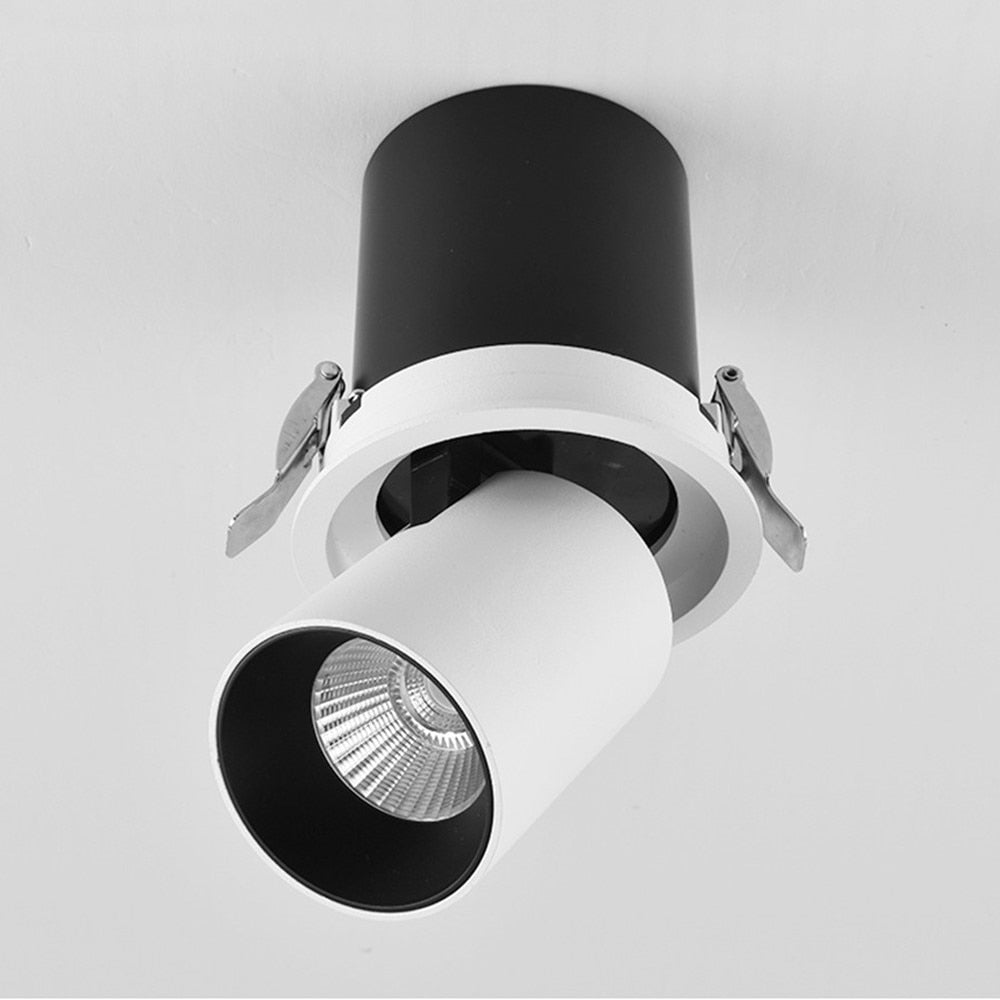 LED Downlight Embedded Ceiling Lamp 7W 10W 12W Dimmable Spotlight Living Room Simple Nordic Adjustable And Rotate  COB Light