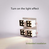 LED downlight square spotlight 32W embedded ceiling downlight bedroom living room aisle restaurant home lighting lighting