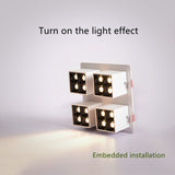 LED downlight square spotlight 32W embedded ceiling downlight bedroom living room aisle restaurant home lighting lighting