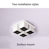 LED downlight square spotlight 32W embedded ceiling downlight bedroom living room aisle restaurant home lighting lighting