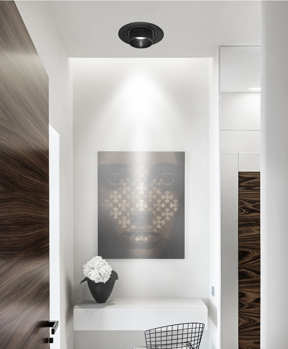 Focusable Led Downlights 5W 10W Led Ceiling Light 15W Recessed Down Light Round Ceiling lamp 220V 110V  LED Spot Light Lightings