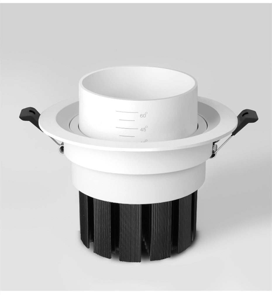 Focusable Led Downlights 5W 10W Led Ceiling Light 15W Recessed Down Light Round Ceiling lamp 220V 110V  LED Spot Light Lightings