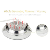 Miboxer FUT061 9W RGB+CCT LED Downlight Dimmable AC220V Recessed Downlight 2700K-6500K Support 2.4HG Remote/ WiFi APP Control