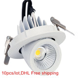 Dimmable LED downlight 10W 15W 25W 30W adjustable 360 led light warm white natural white cold white Trunk downlight AC85-260V