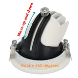 Dimmable LED downlight 10W 15W 25W 30W adjustable 360 led light warm white natural white cold white Trunk downlight AC85-260V