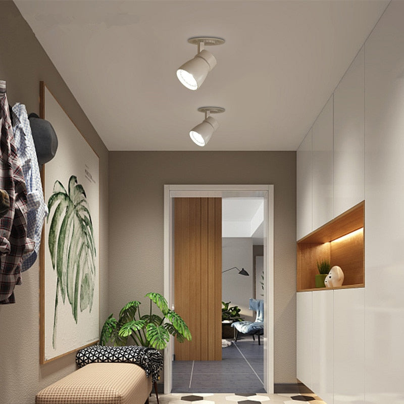 Dimmable Embedded COB Ceiling 12W 20W 35W AC85-265V Rotate 360 Degrees LED Downlight Home Lighting