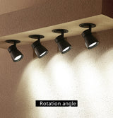 Dimmable Embedded COB Ceiling 12W 20W 35W AC85-265V Rotate 360 Degrees LED Downlight Home Lighting