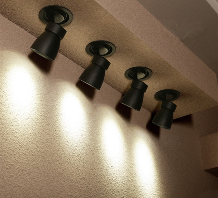 Dimmable Embedded COB Ceiling 12W 20W 35W AC85-265V Rotate 360 Degrees LED Downlight Home Lighting